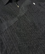 odd FLOWER ZIP SHIRT