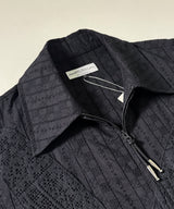 odd FLOWER ZIP SHIRT