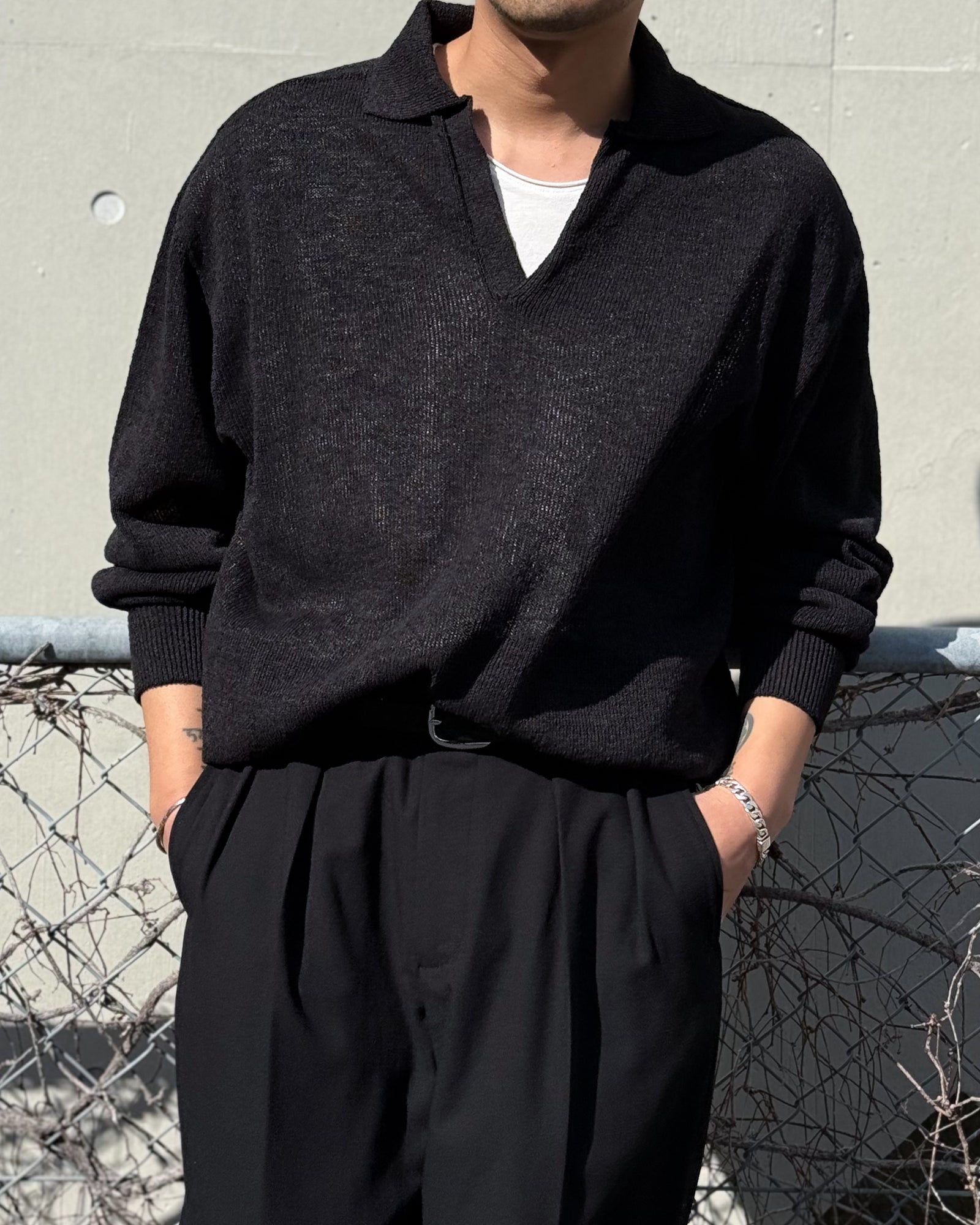 alvana / WASHI SKIPPER L/S KNIT アルヴァナ アルバナ 和紙ニット