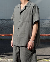 LINEN OPEN COLLAR SHIRT