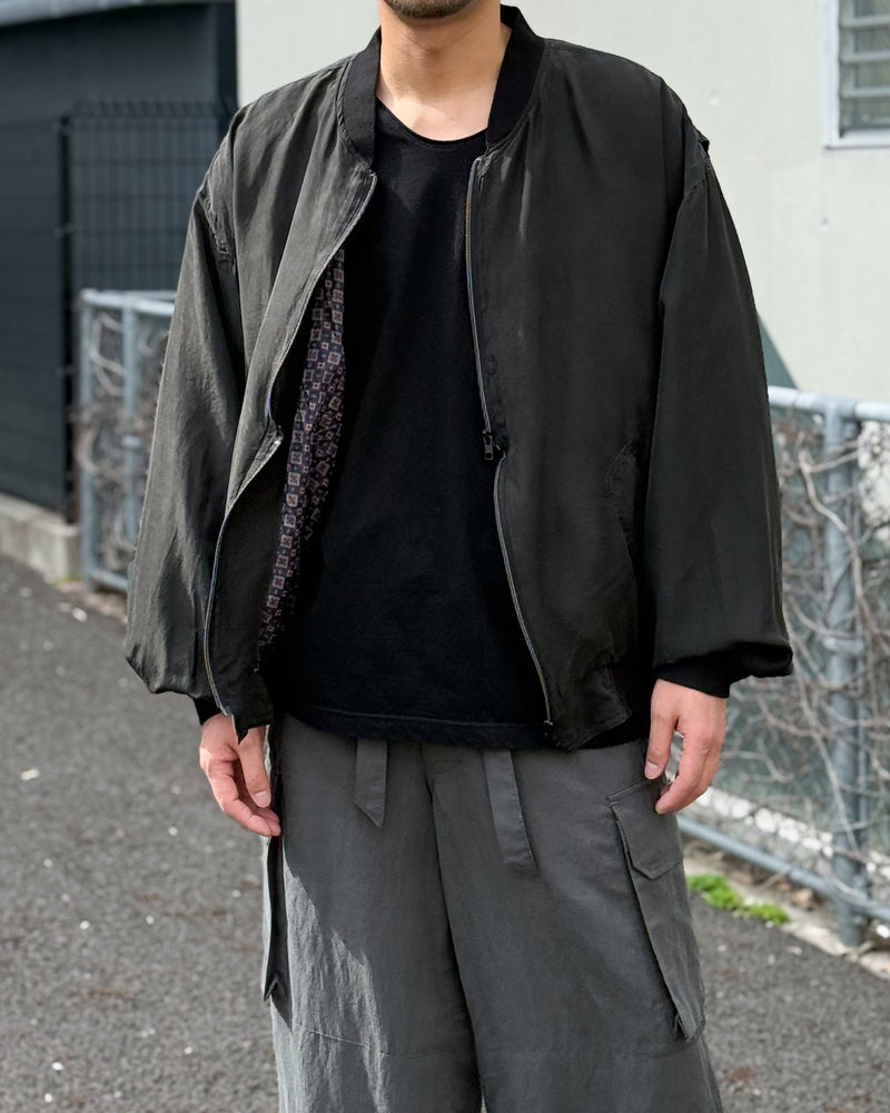 CHANGES / SILK BOMBER JACKET チェンジーズ シルクボンバージャケット