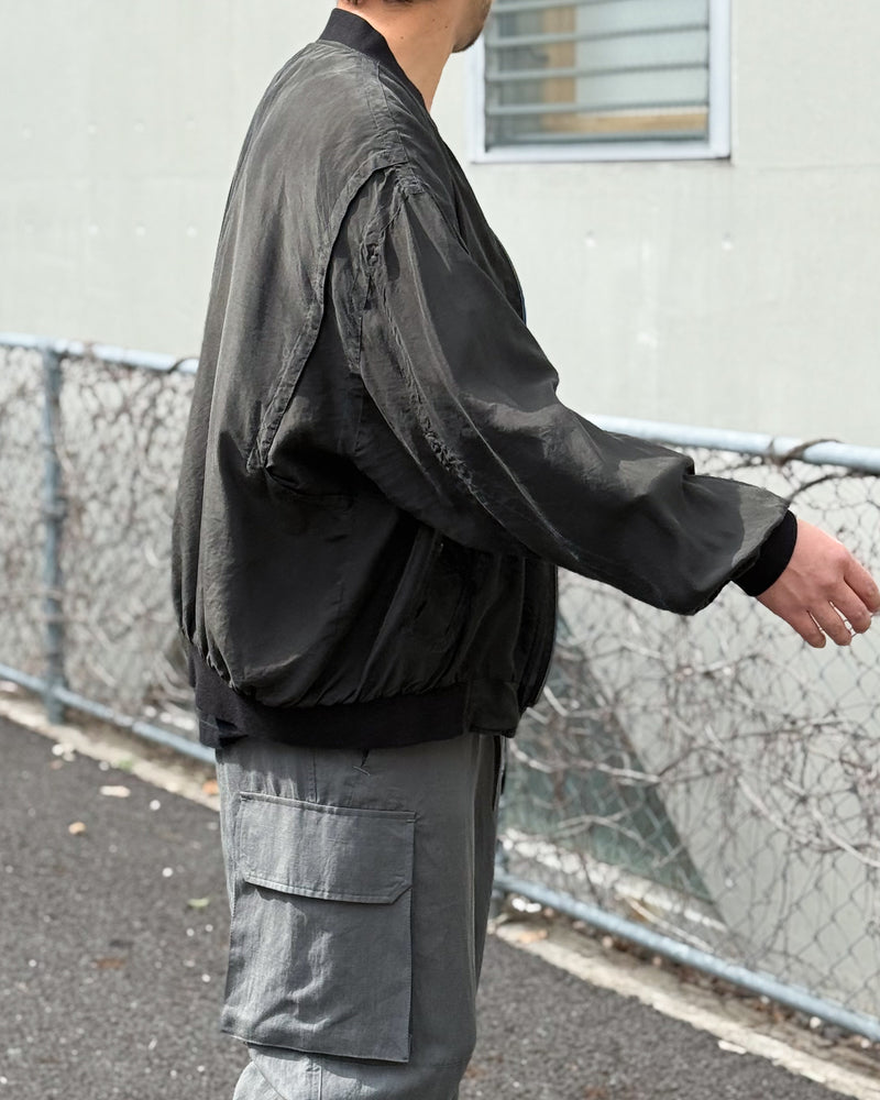 CHANGES / SILK BOMBER JACKET チェンジーズ シルクボンバージャケット