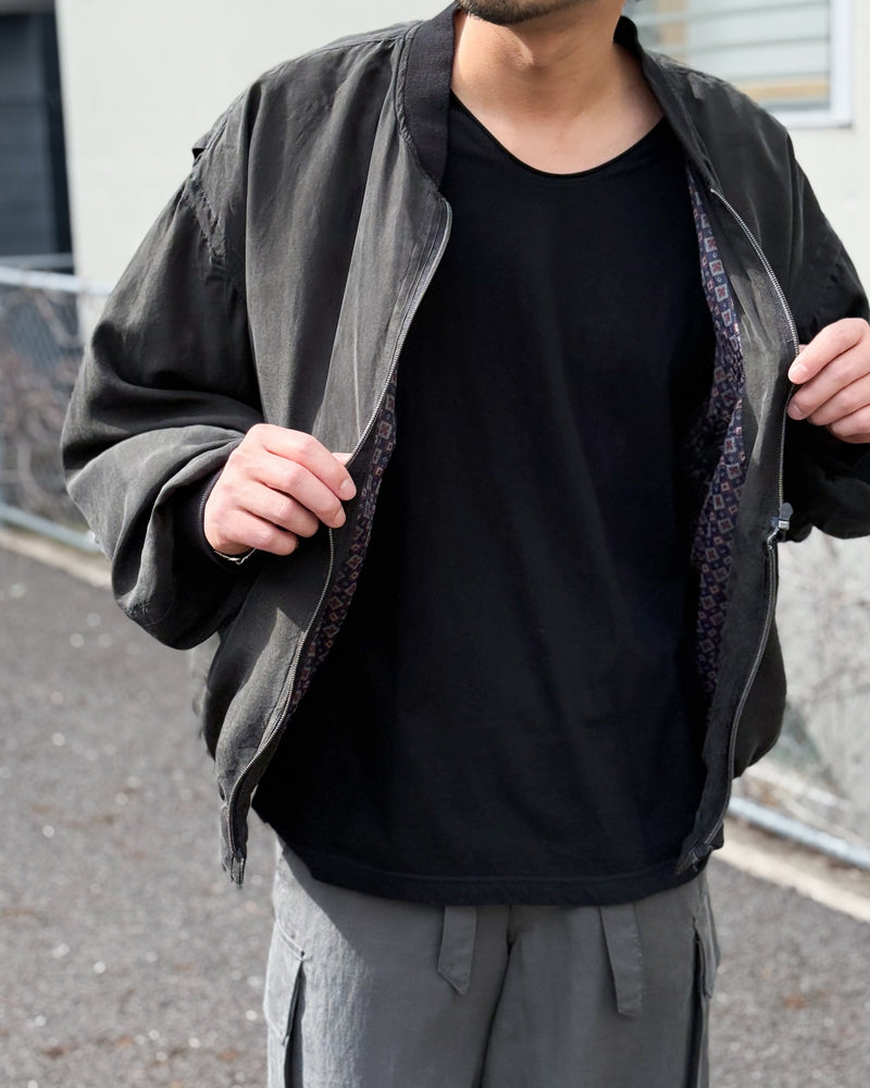 CHANGES / SILK BOMBER JACKET チェンジーズ シルクボンバージャケット