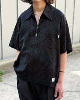 odd FLOWER ZIP SHIRT