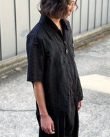 odd FLOWER ZIP SHIRT