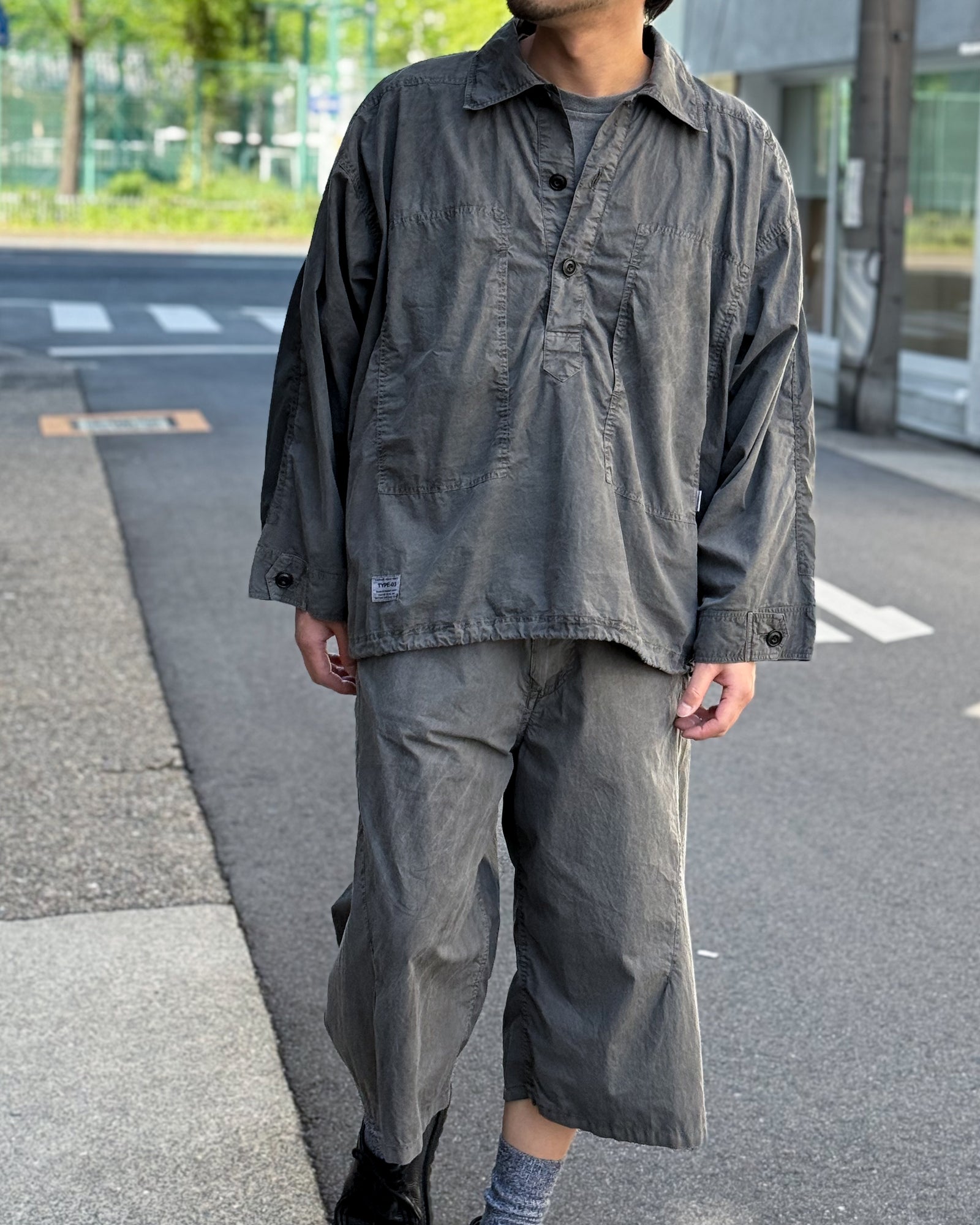 elephantTRIBALfabrics / M35 HOCKEY FADE SHIRT エレファントトライブ
