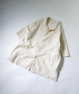 UNEVEN OPEN COLLAR S/S SHIRT