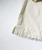 UNEVEN OPEN COLLAR S/S SHIRT
