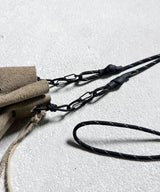KINCHAKU LEATHER SAND SUEDE