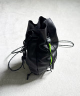 KINCHAKU LEATHER BLACK SMOOTH