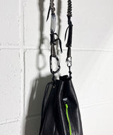 KINCHAKU LEATHER BLACK SMOOTH