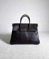 LEATHER SADDLE TOTE BAG