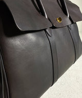 LEATHER SADDLE TOTE BAG