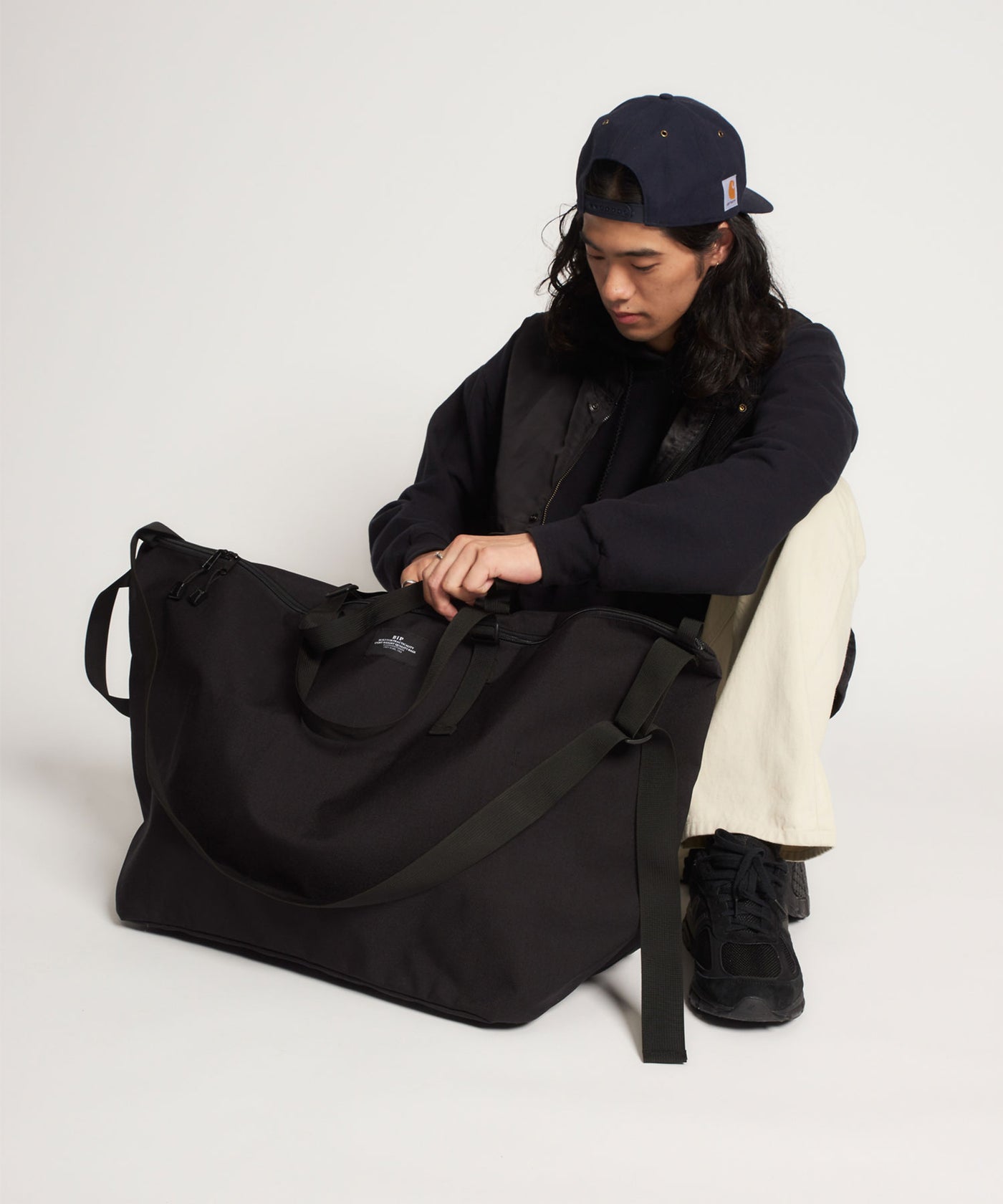 BAGSINPROGRESS / Traveler Duffer Large BLACK NYLON CANVAS バッグ