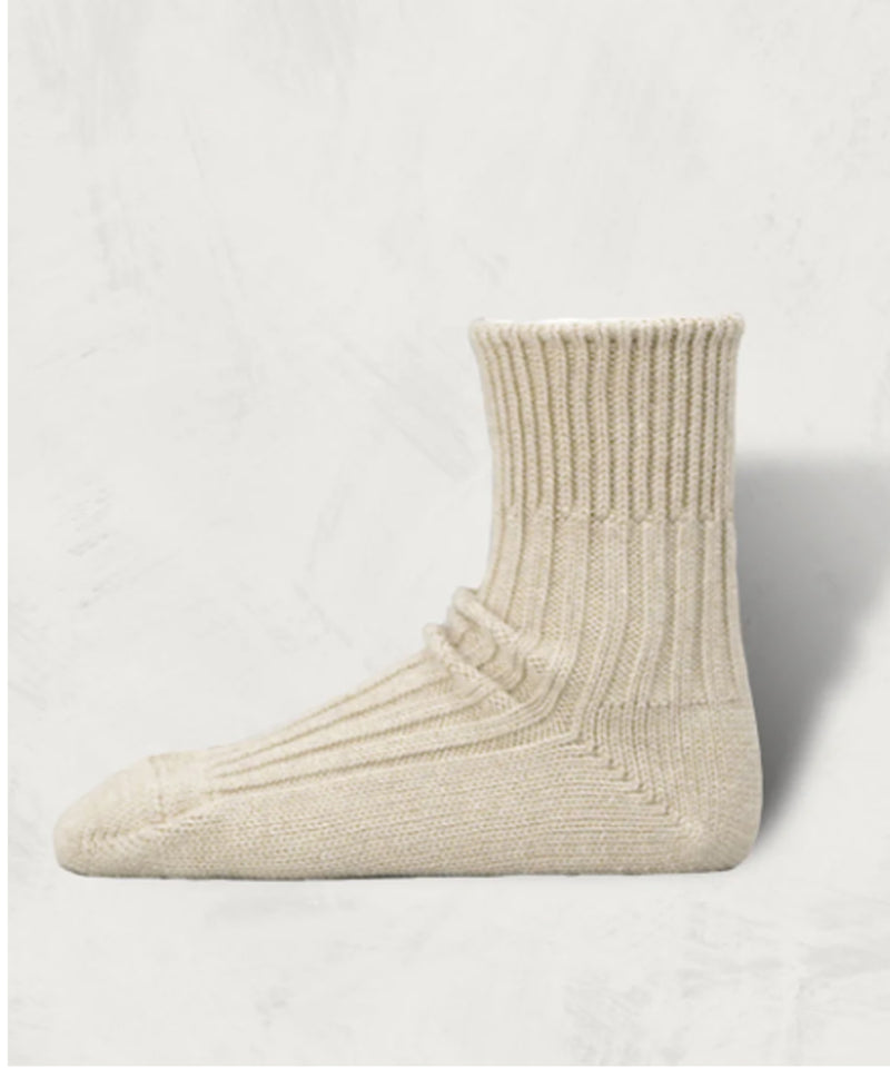 Organic Ribbed Socks Short Length