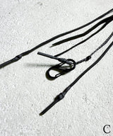 NARROW ROPE LEATHER MIX