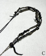 NARROW ROPE LEATHER MIX