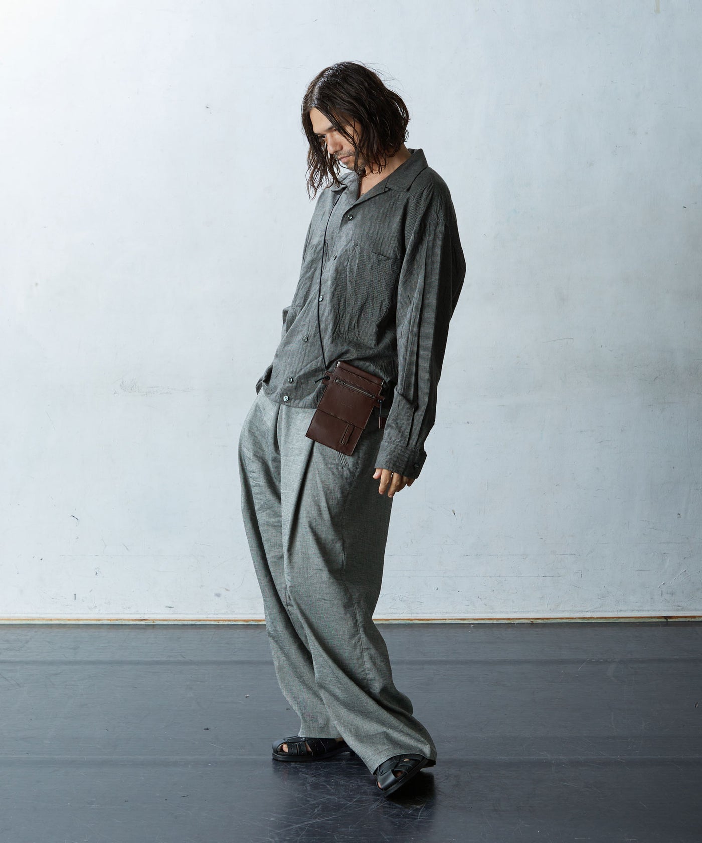 EGO TRIPPING エゴトリッピング / SHORT WORK SHIRT check ショート