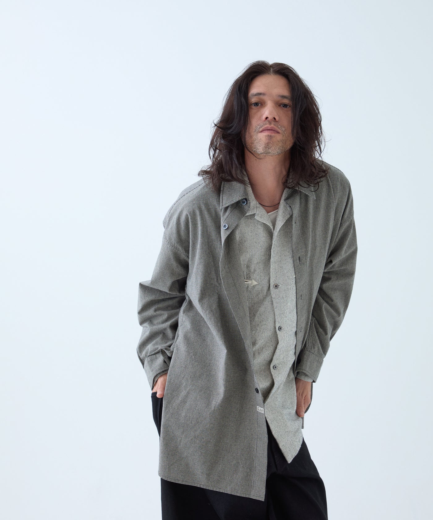 エゴトリッピング　プロパガンダ　ロングシャツ　ホワイト　48 ロングシャツ ホワイト – shop ubusuna