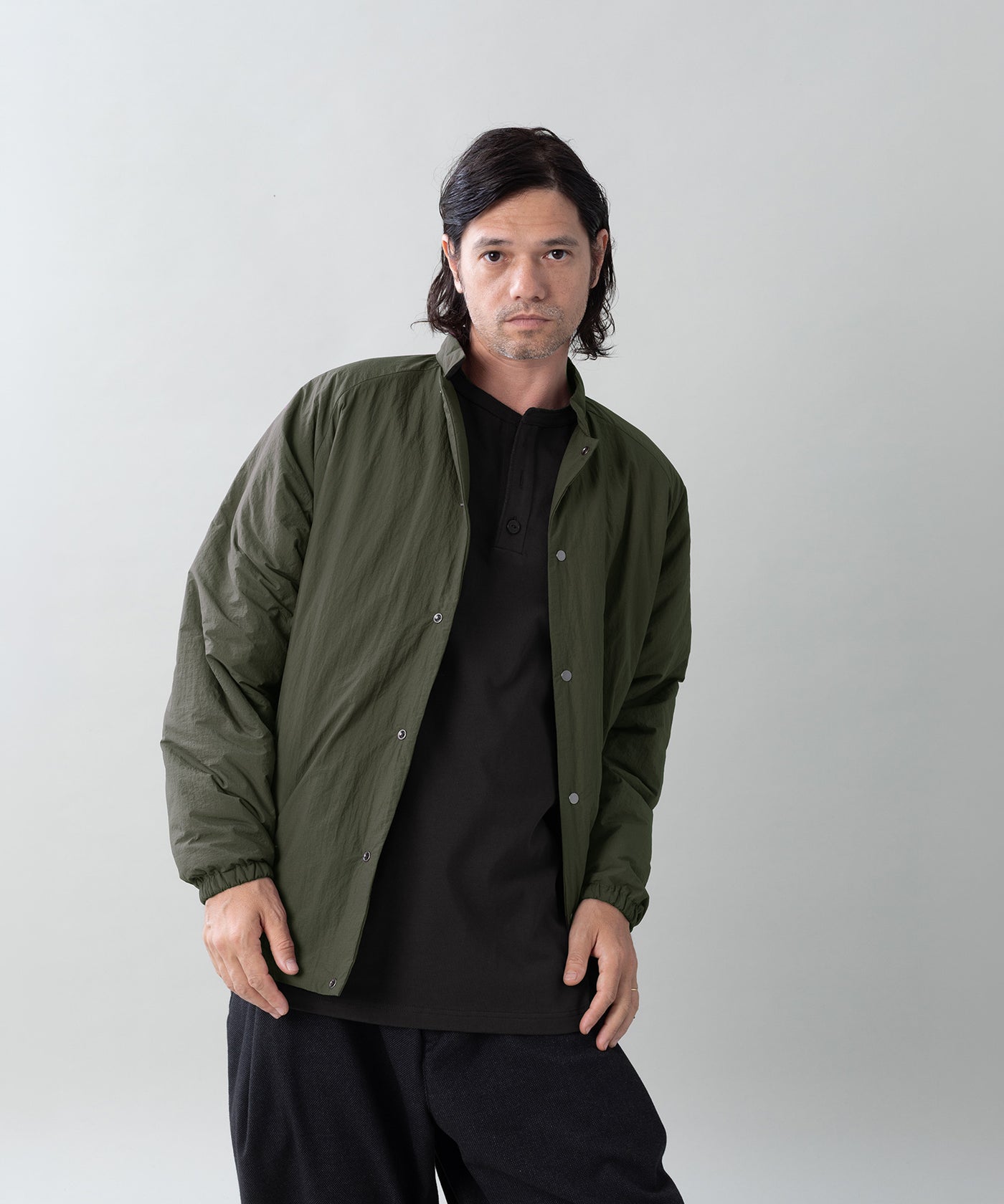ego tripping 赤西　着用 EGO TRIPPING / VEIL-BLOUSON エゴトリッピング スタンドカラー