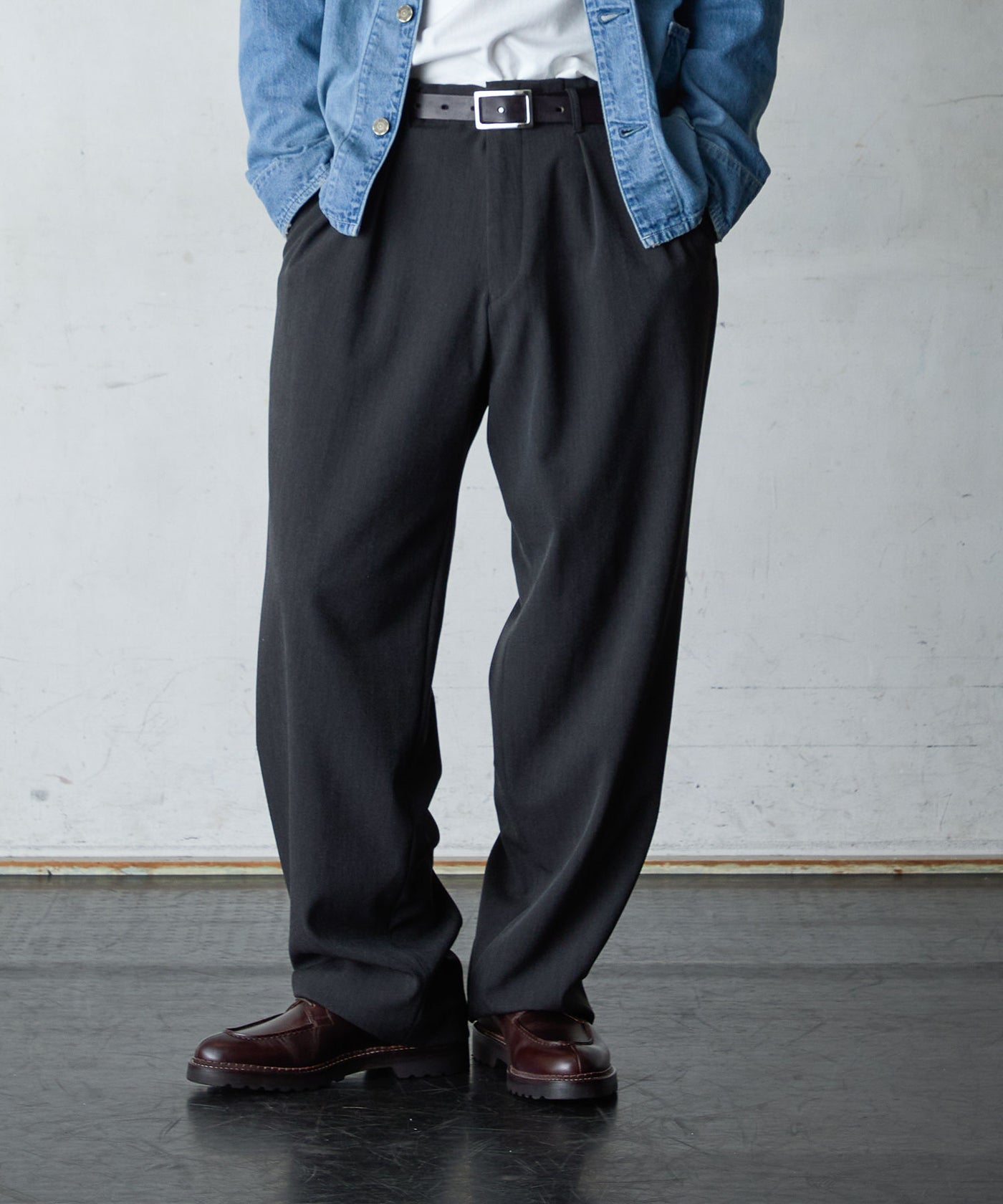 パンツ EGO TRIPPING FRENCH WORKTROUSERS(BLACK) EGO TRIPPING エゴトリッピング / TAPERTECH テーパーテック