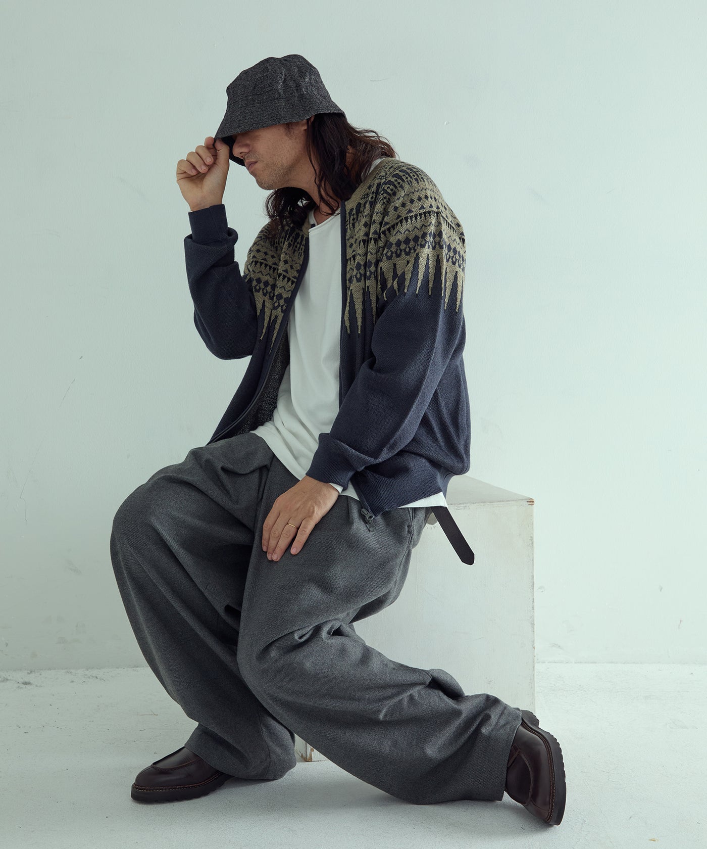 【EGOTRIPPING エゴトリッピング】アーガイル モヘア カーディガン☆ EGOTRIPPING エゴトリッピング】アーガイル モヘア カーディガン☆