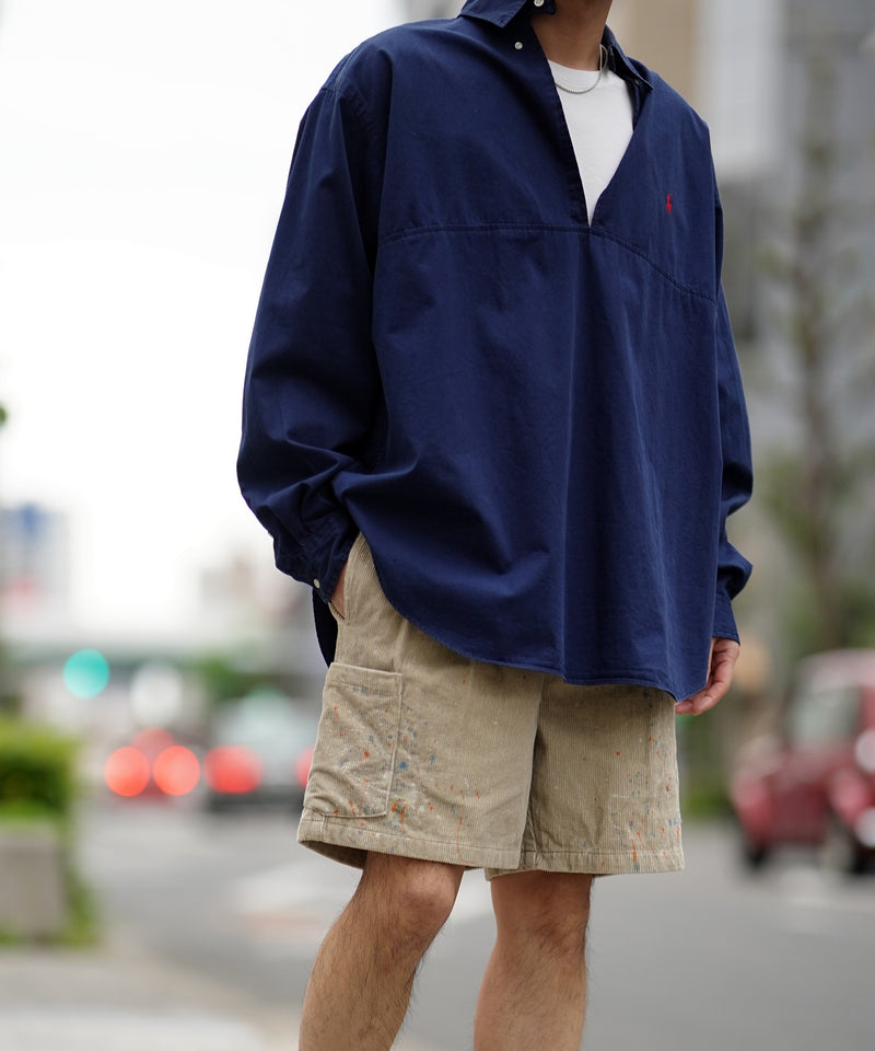 REMAKE CORDUROY SHORT PANTS-01 / リメイクコーデュロイショート