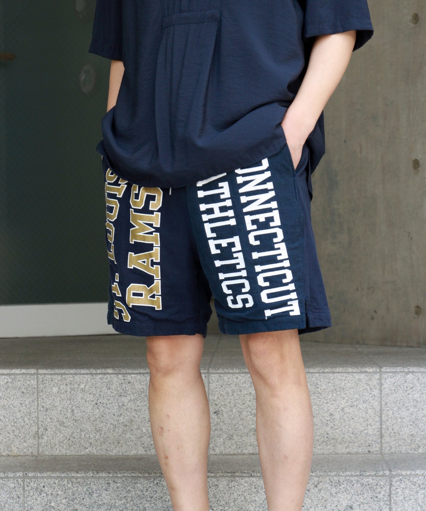 REMAKE CORDUROY SHORT PANTS-04 / REMAKE SWEAT SHORT PANTS-04 リメイクスウェット ショートパンツ-04 NFL スウェットパンツ – GARROT STORE