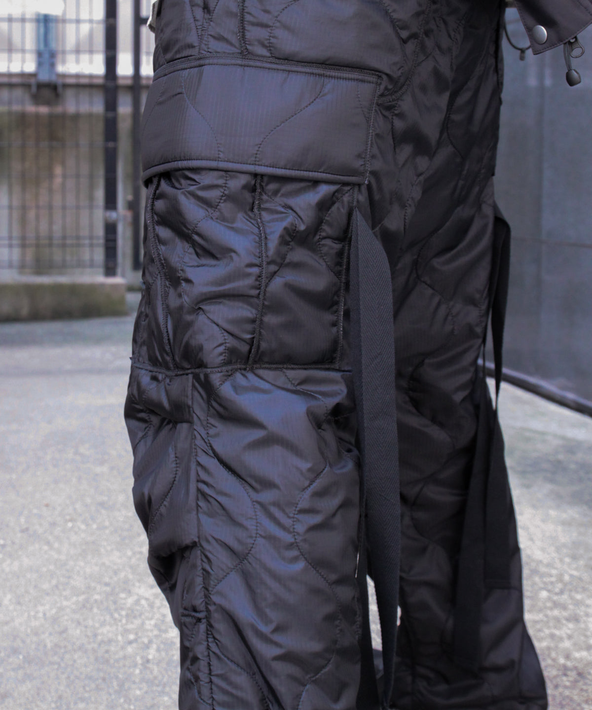 elephant TRIBAL fabrics / CutOff Quilting Cargo Pants エレファント