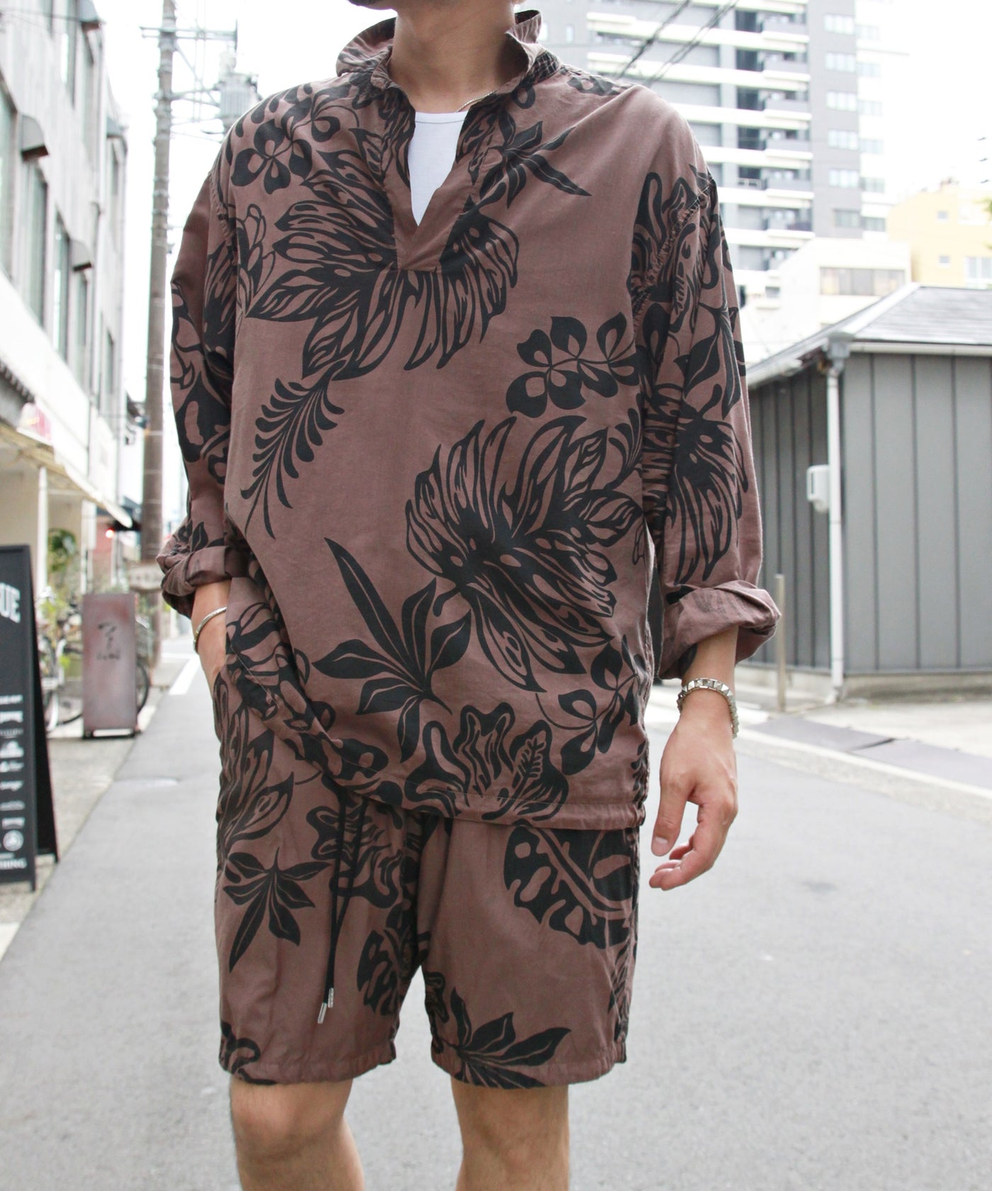 EGO TRIPPING エゴトリッピング / LEAFPATTERN SHORTS リーフパターン 