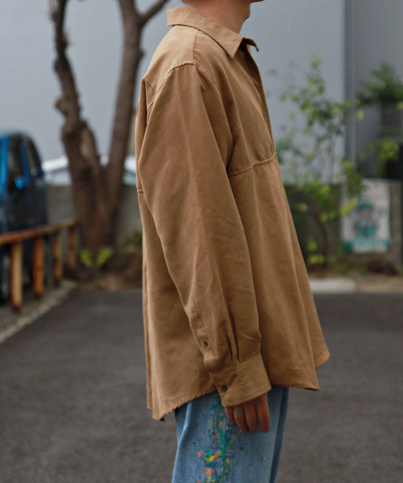 REMAKE SKIPPER SHIRT suede-A