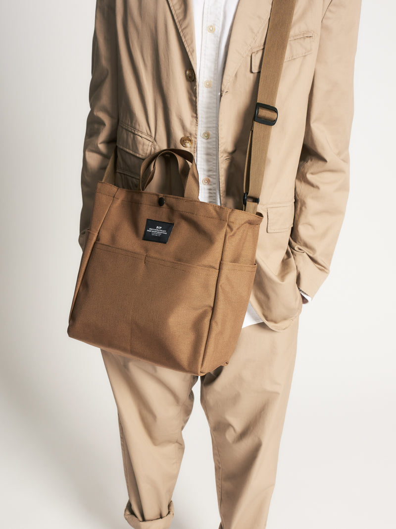 BAGSINPROGRESS / Multi-Pocket Bag KHAKI NYLON CANVAS バッグスイン 