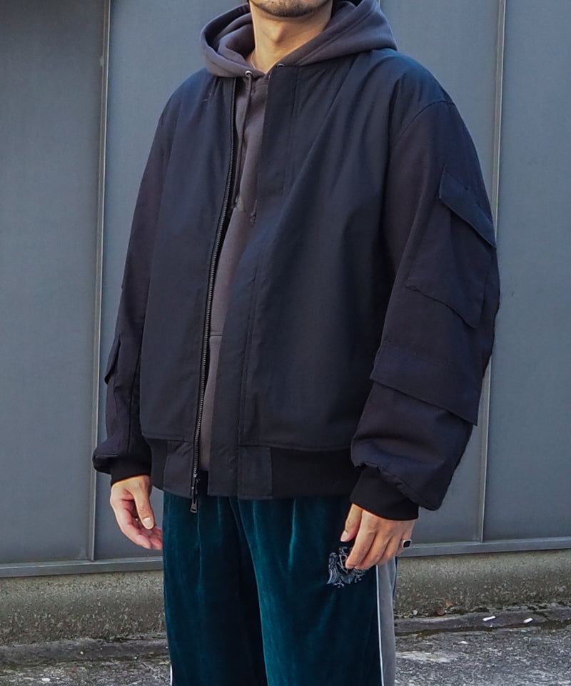 INK / BDU SLEEVE MA-1 インク BDUスリーブMA-1 MA1 ボンバージャケット