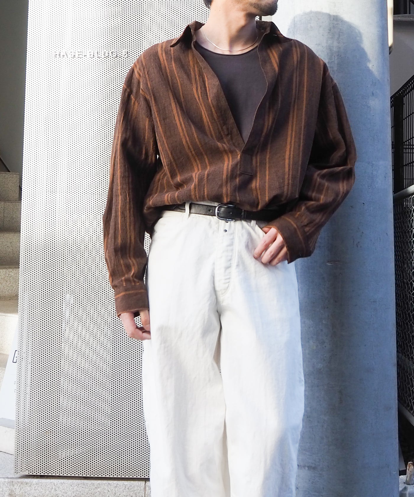 EGO TRIPPING / BREBREEZE エゴトリッピング スキッパーシャツ プル