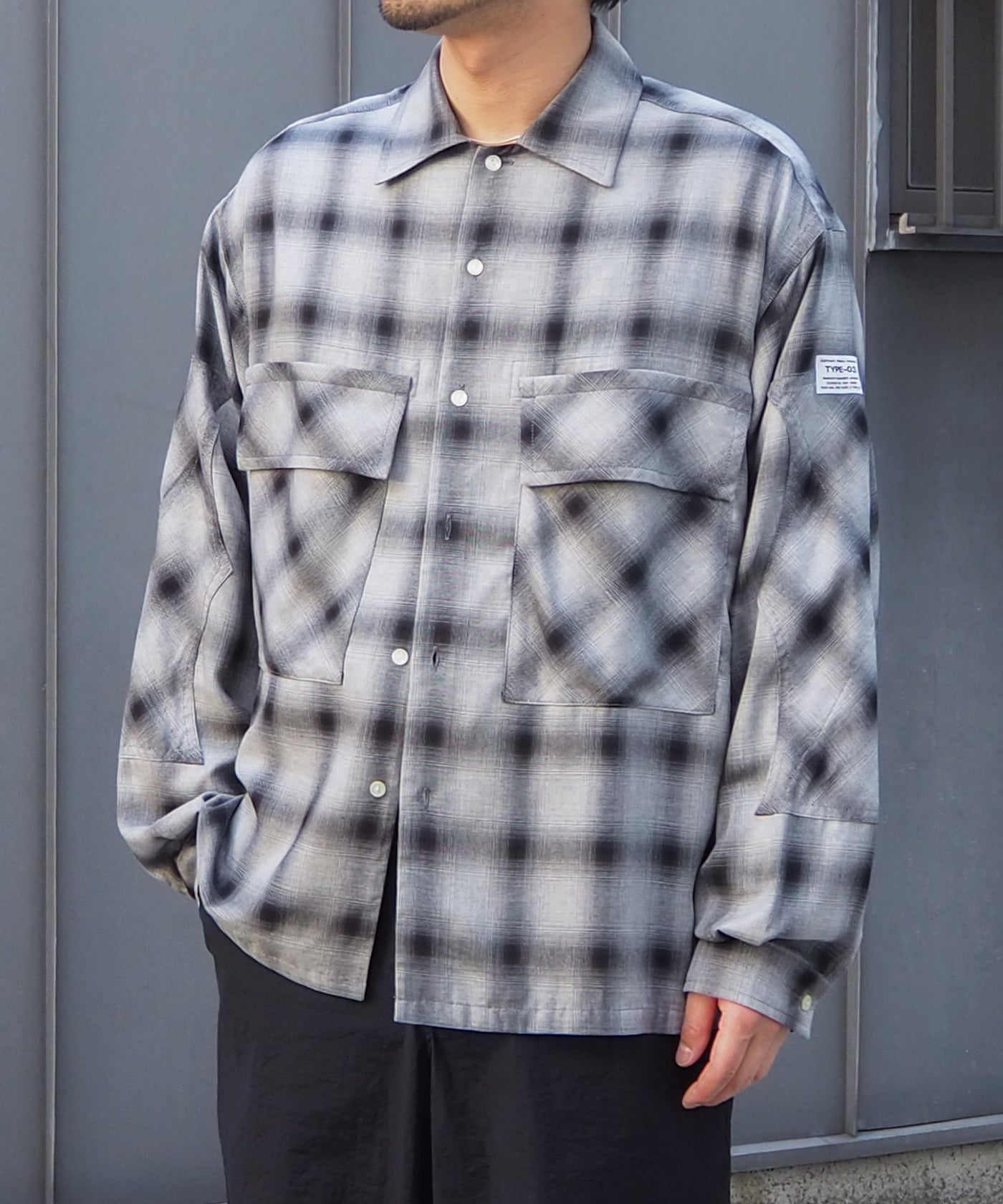エンフォルド　チェックシャツ ROTTWEILER - 【ラスト1点】R9 OMBRE CHECK SHIRT (BLUE