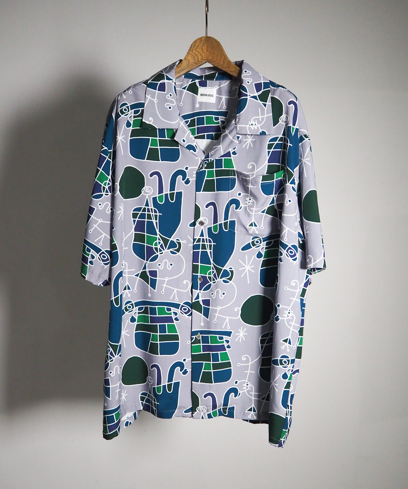 BUENA VISTA / ART SHIRTブエナビスタ 石塚啓次 オープンカラーシャツ