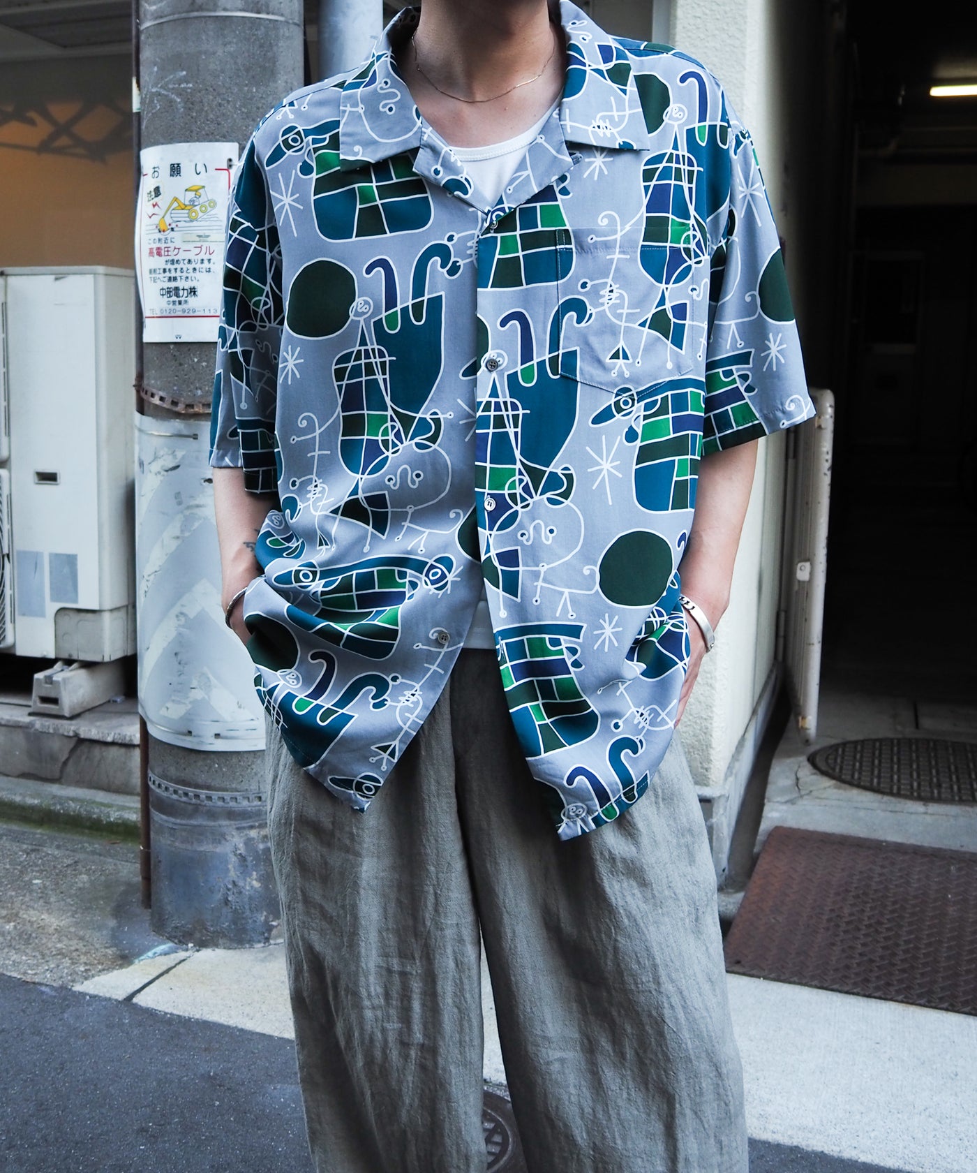 BUENA VISTA / ART SHIRTブエナビスタ 石塚啓次 オープンカラーシャツ
