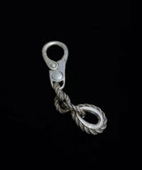 Vintage HERMES / 70's Woven Chain Key Ring