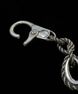 Vintage HERMES / 70's Woven Chain Key Ring