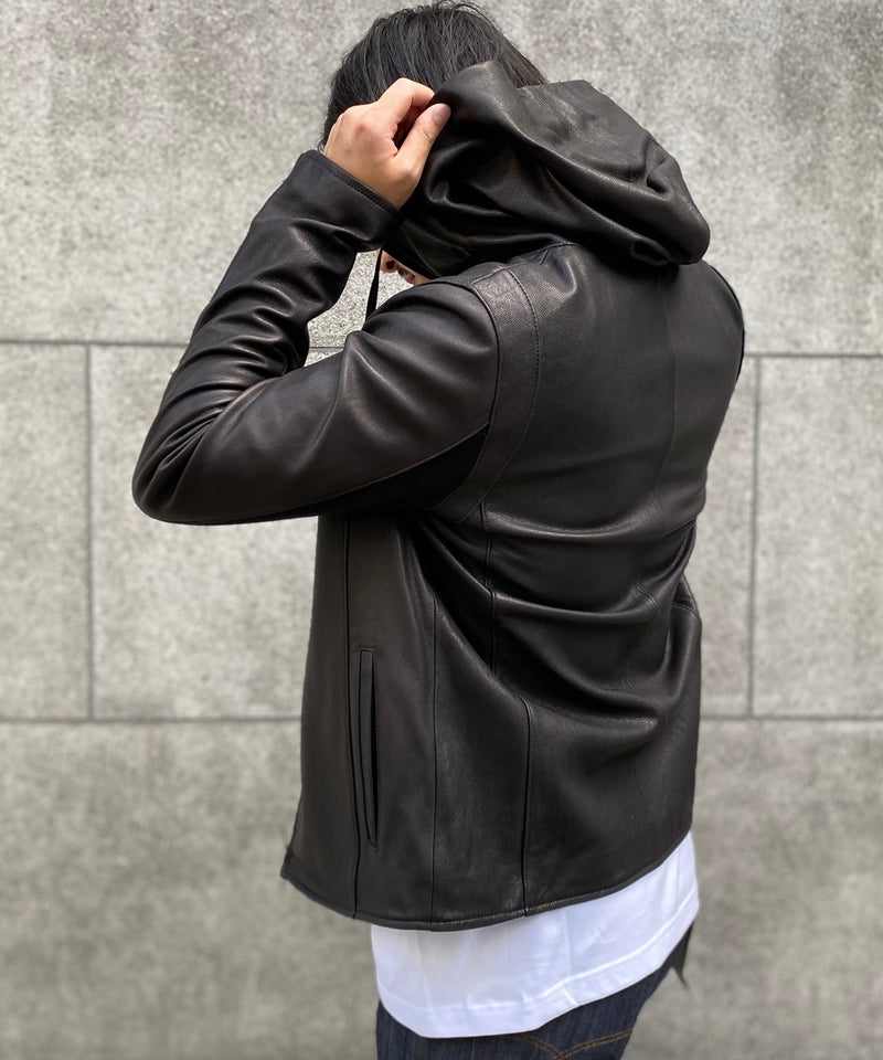 DOMENICO+SAVIO ドメニコアンドサビオ / HOODED LEATHER JACKET フード