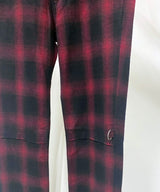 PUSHER OMBRE CHECK PANTS