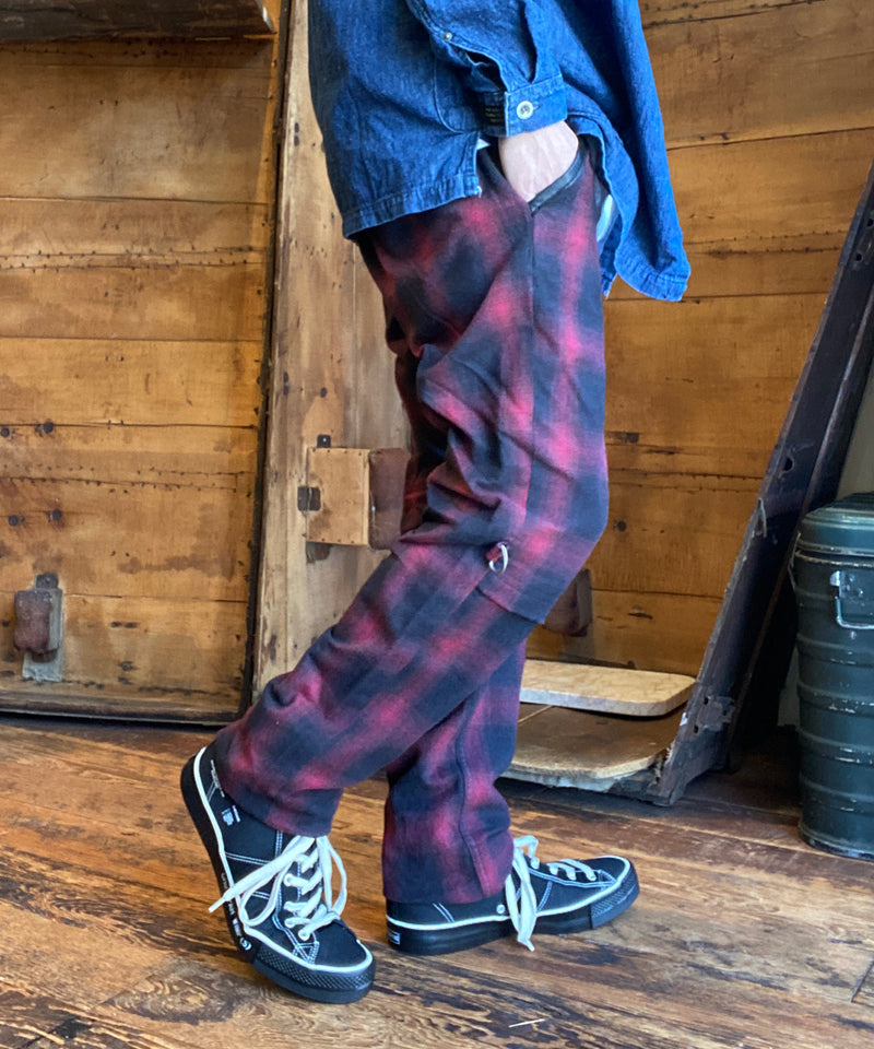 PUSHER OMBRE CHECK PANTS
