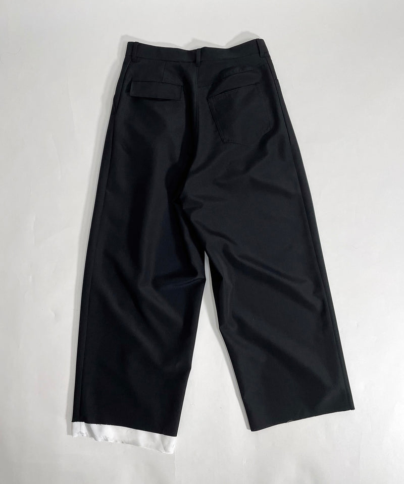 Two tuck wide trousers