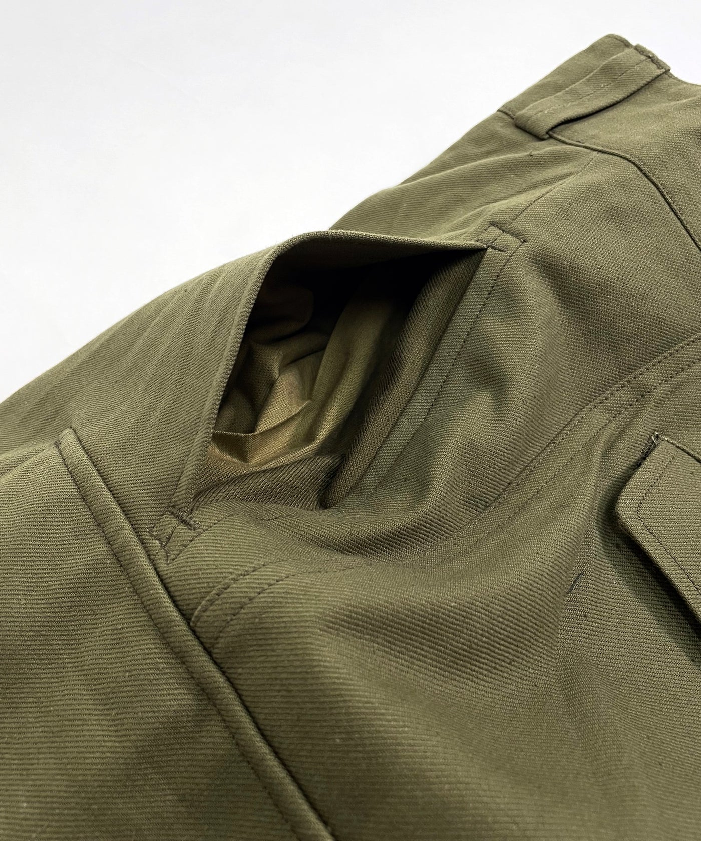 French army M47 前期型 Original 1950s French Army M47 Trousers - Size 35x26