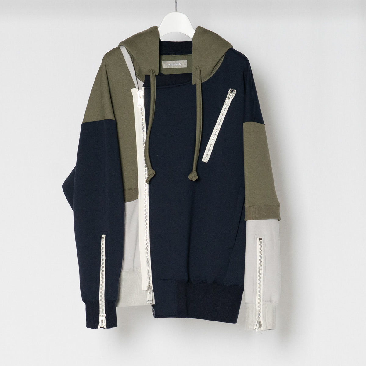 Wizzard ウィザード / ASYMMETRIC ZIP HOODIE アシンメトリックジップ 