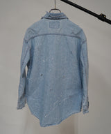 Vintage damage denim shirt #05