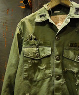 Vintage damage military shirt#03
