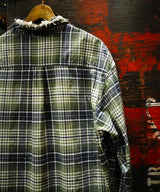 Vintage damage flannel plaid shirt