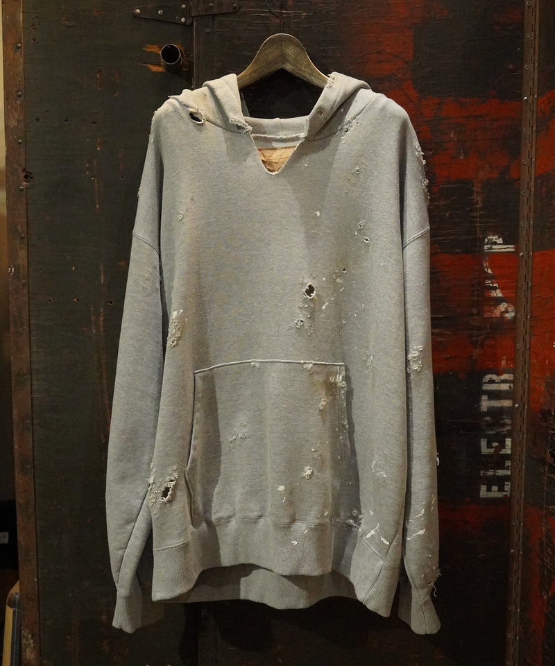 Vintage damage&paint hoodie