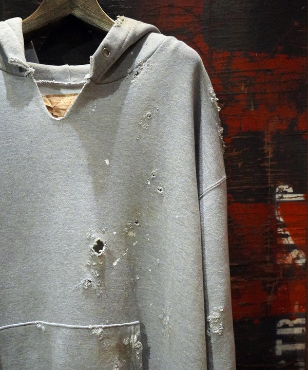 Vintage damage&paint hoodie